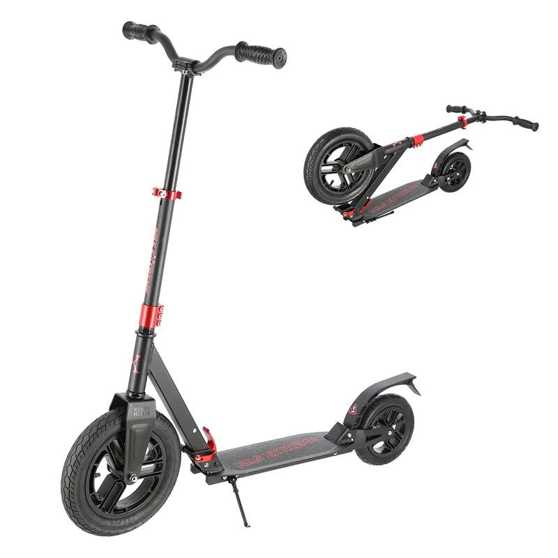 Trotinetă pliabilă  cu suspensie și roți pneumatice 300 mm Nils Extreme HC300