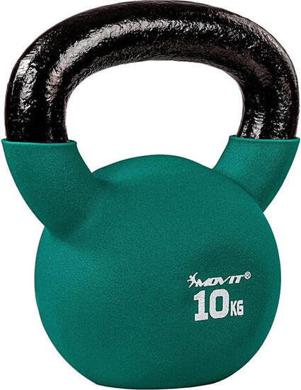 Kettlebell PRO - 2 - 24 kg, Kugelhantel aus Gusseisen mit Neoprenbeschichtung