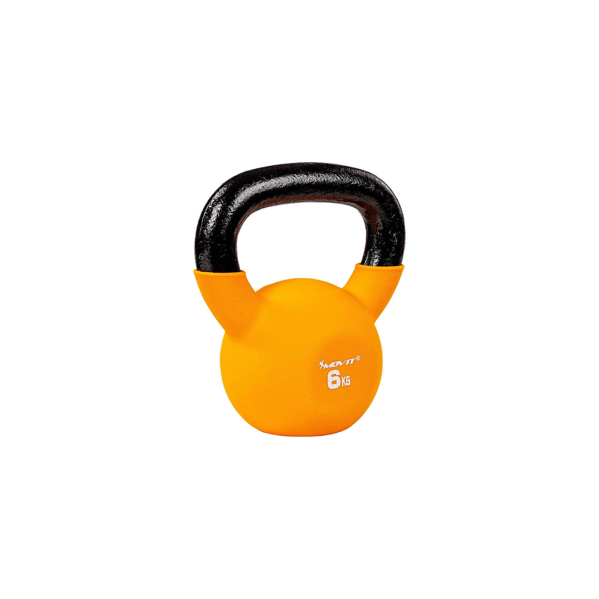 Kettlebell profesional, MOVIT®, 6 kg, fonta, orange