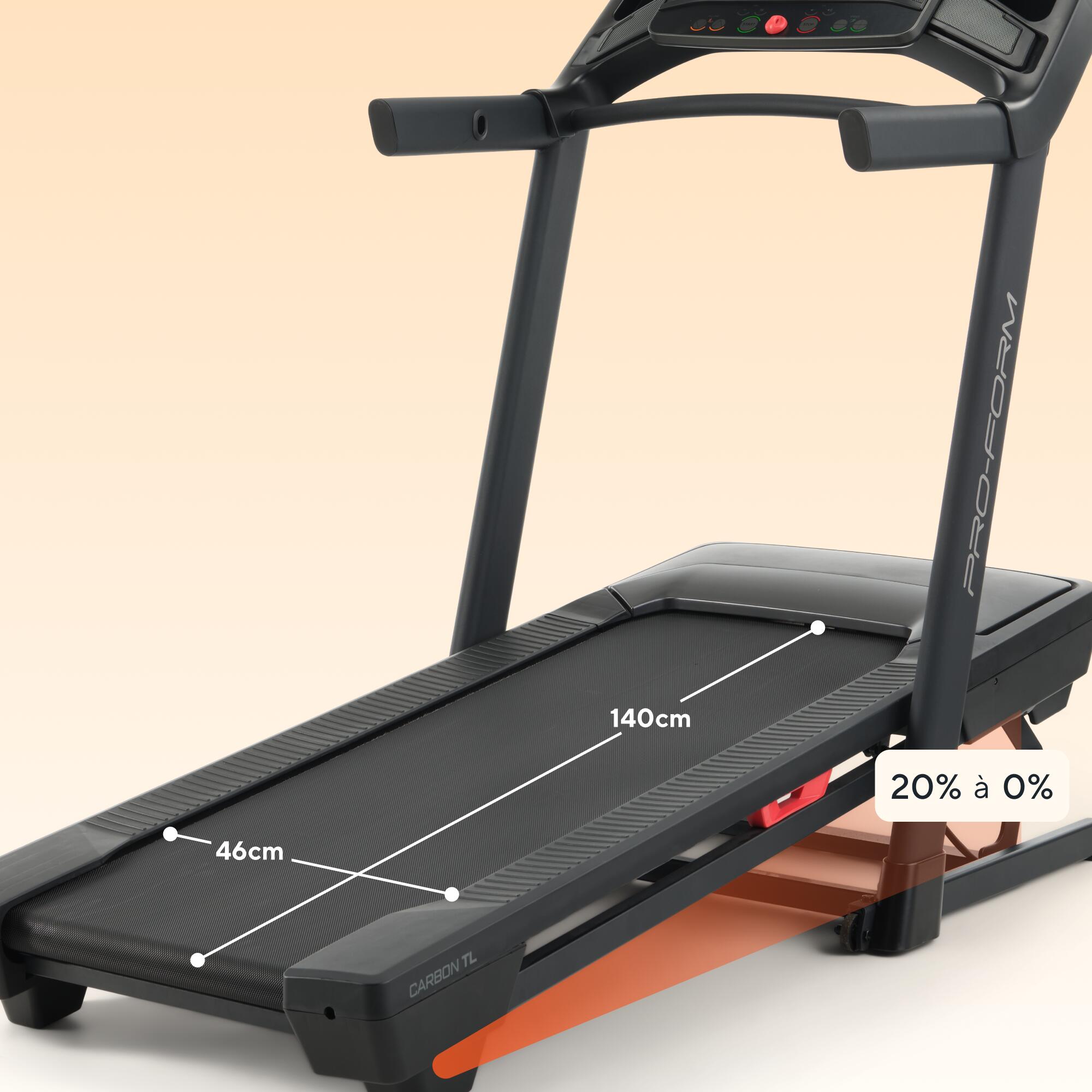 Loopband Carbon TLS / 5” LCD-scherm / 16 km/u 5/7
