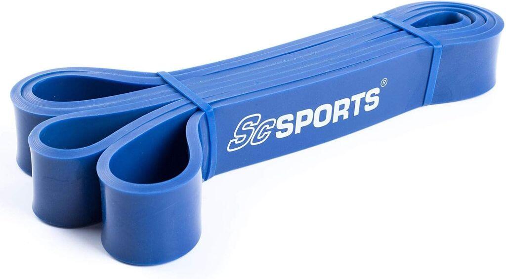 Banda elastica pentru fitness 2 m latex natural albastru