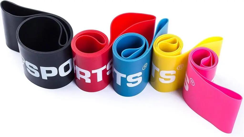 Banda de fitness 50cm elastica din latex natural negru 7/7