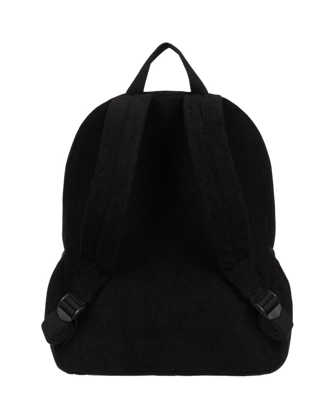 Mittelgroßer Rucksack aus Kord ECHOES CORD 19L Schwarz Dames 4/4