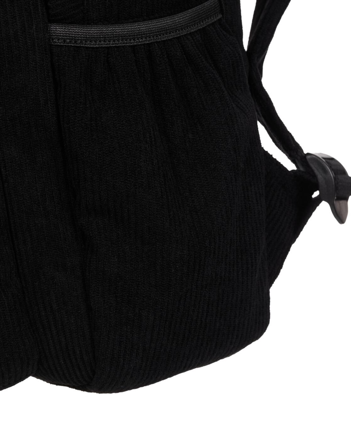 Mittelgroßer Rucksack aus Kord ECHOES CORD 19L Schwarz Dames 3/4