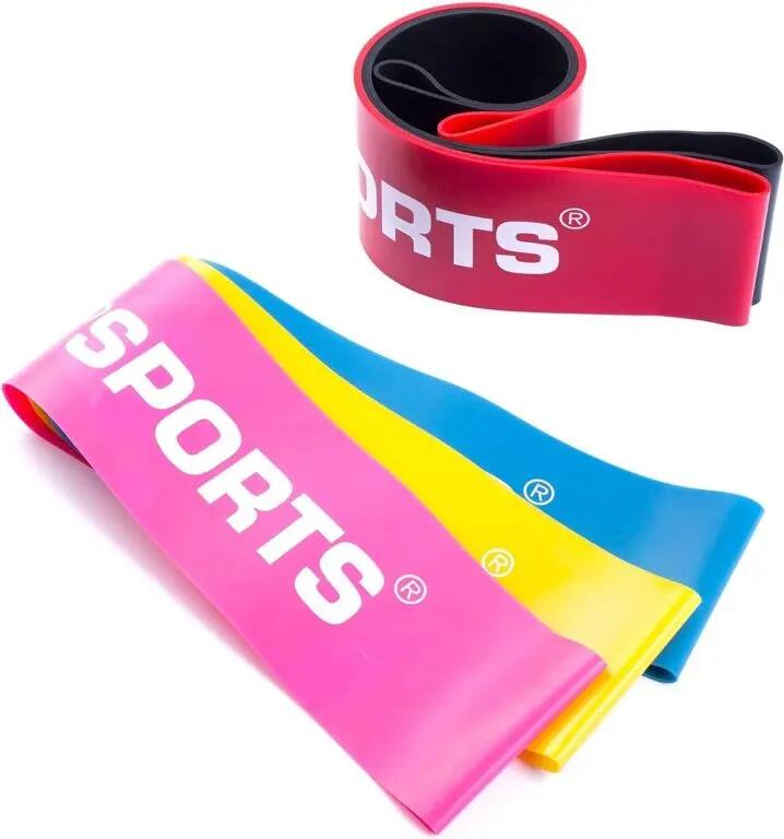 Banda de fitness 50cm elastica din latex natural negru 6/7