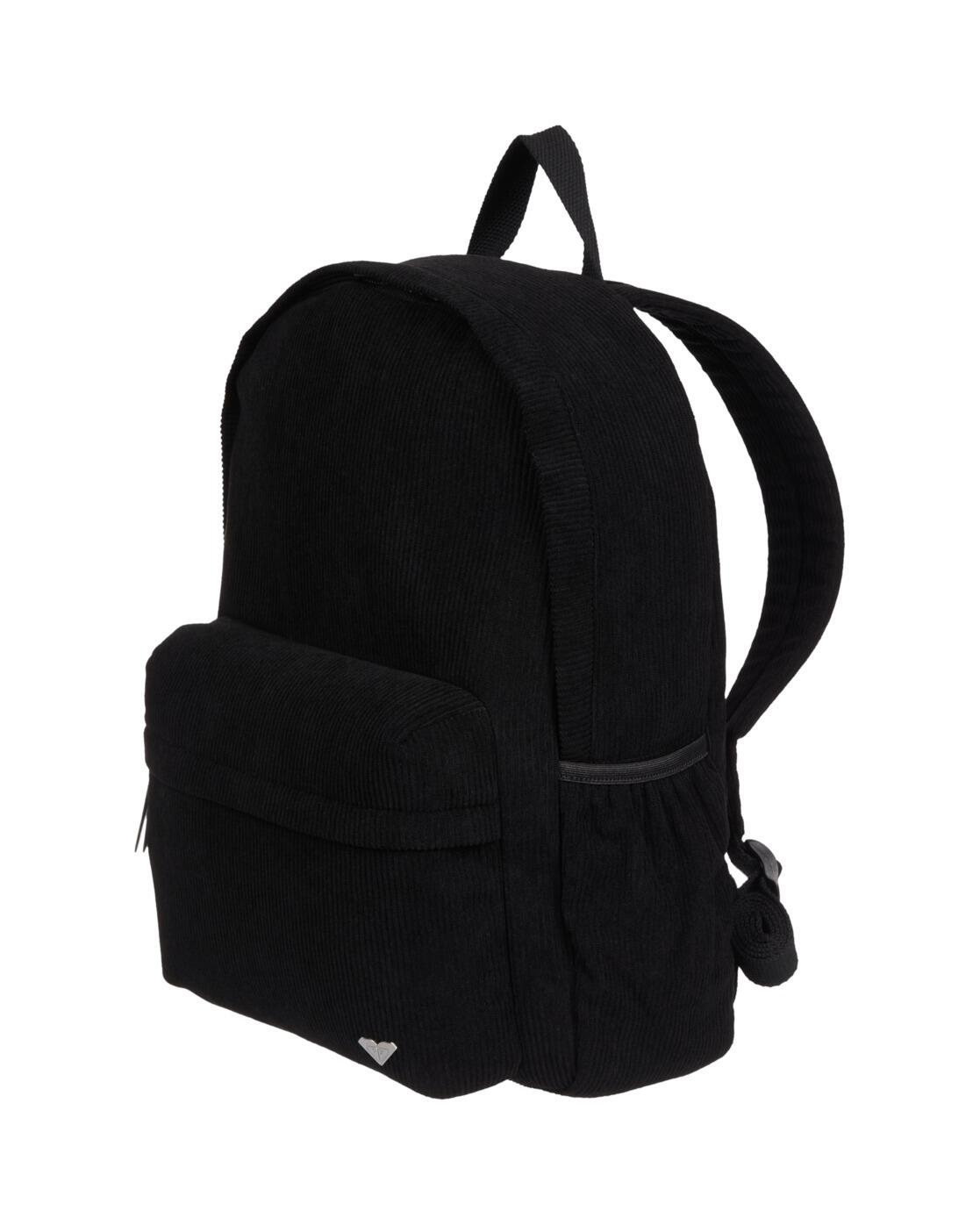 Mittelgroßer Rucksack aus Kord ECHOES CORD 19L Schwarz Dames 2/4