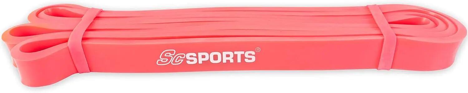 Banda elastica pentru fitness 2 m latex natural roz 4/6