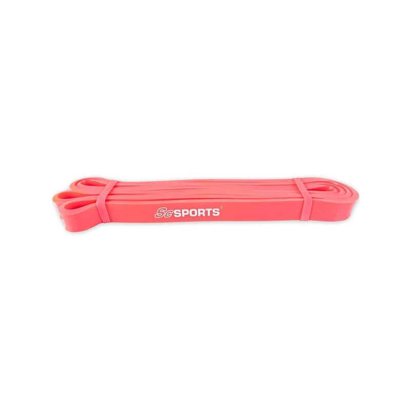 Banda elastica pentru fitness 2 m latex natural roz
