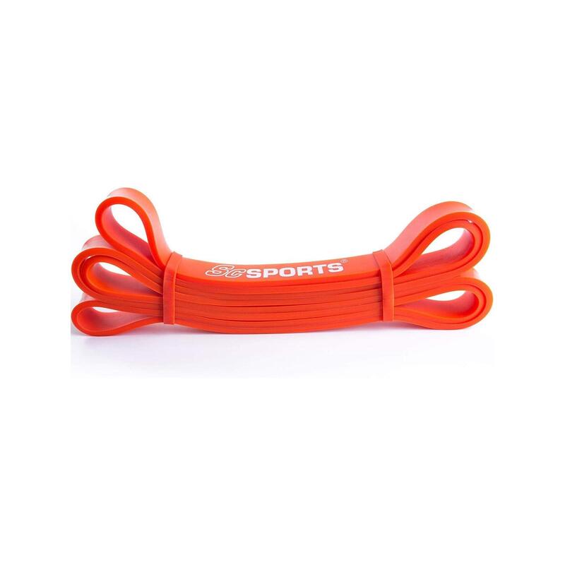 Banda elastica pentru fitness 2 m latex natural portocaliu