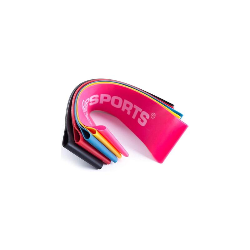 Banda de fitness 50cm elastica din latex natural negru