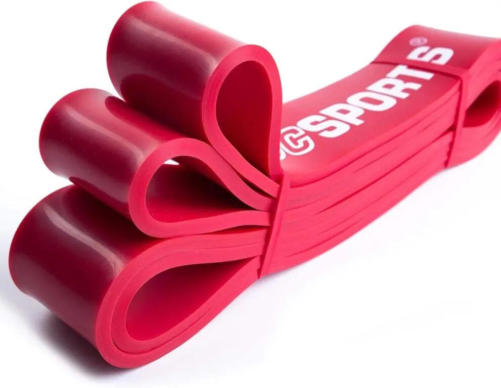 Banda elastica pentru fitness 2 m latex natural rosu 7/7