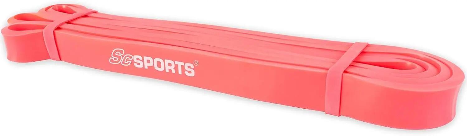 Banda elastica pentru fitness 2 m latex natural roz 3/6