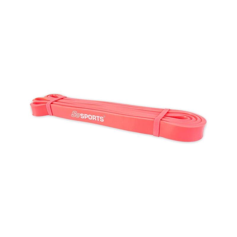 Banda elastica pentru fitness 2 m latex natural roz