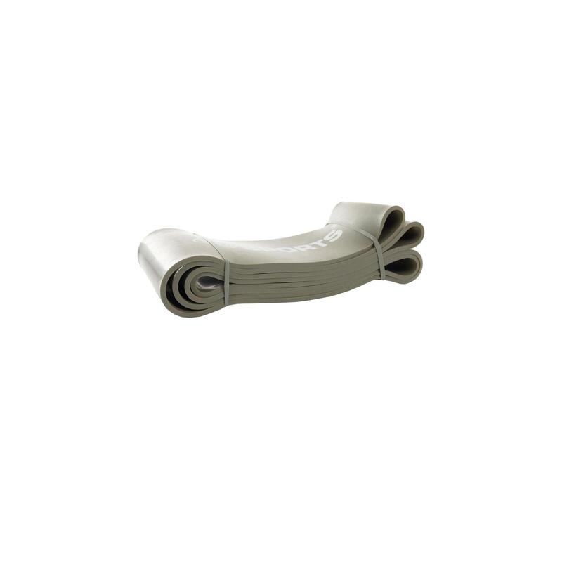Banda elastica pentru fitness 2 m latex natural gri
