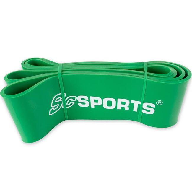 Banda de fitness 2m elastica din latex natural verde