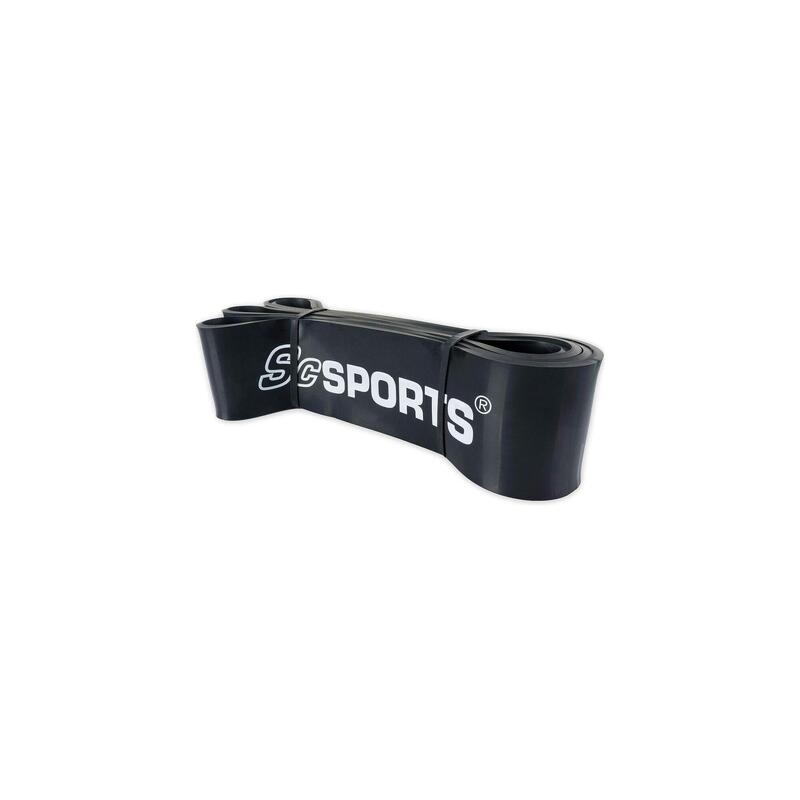 Banda elastica pentru fitness 2 m latex natural negru