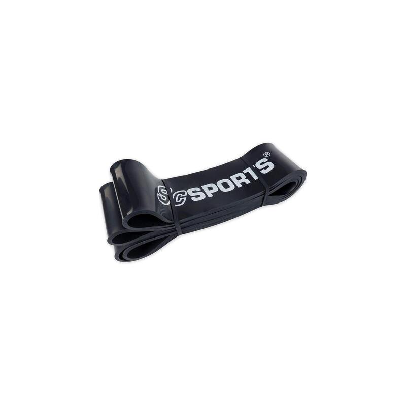 Banda elastica pentru fitness 2 m latex natural negru