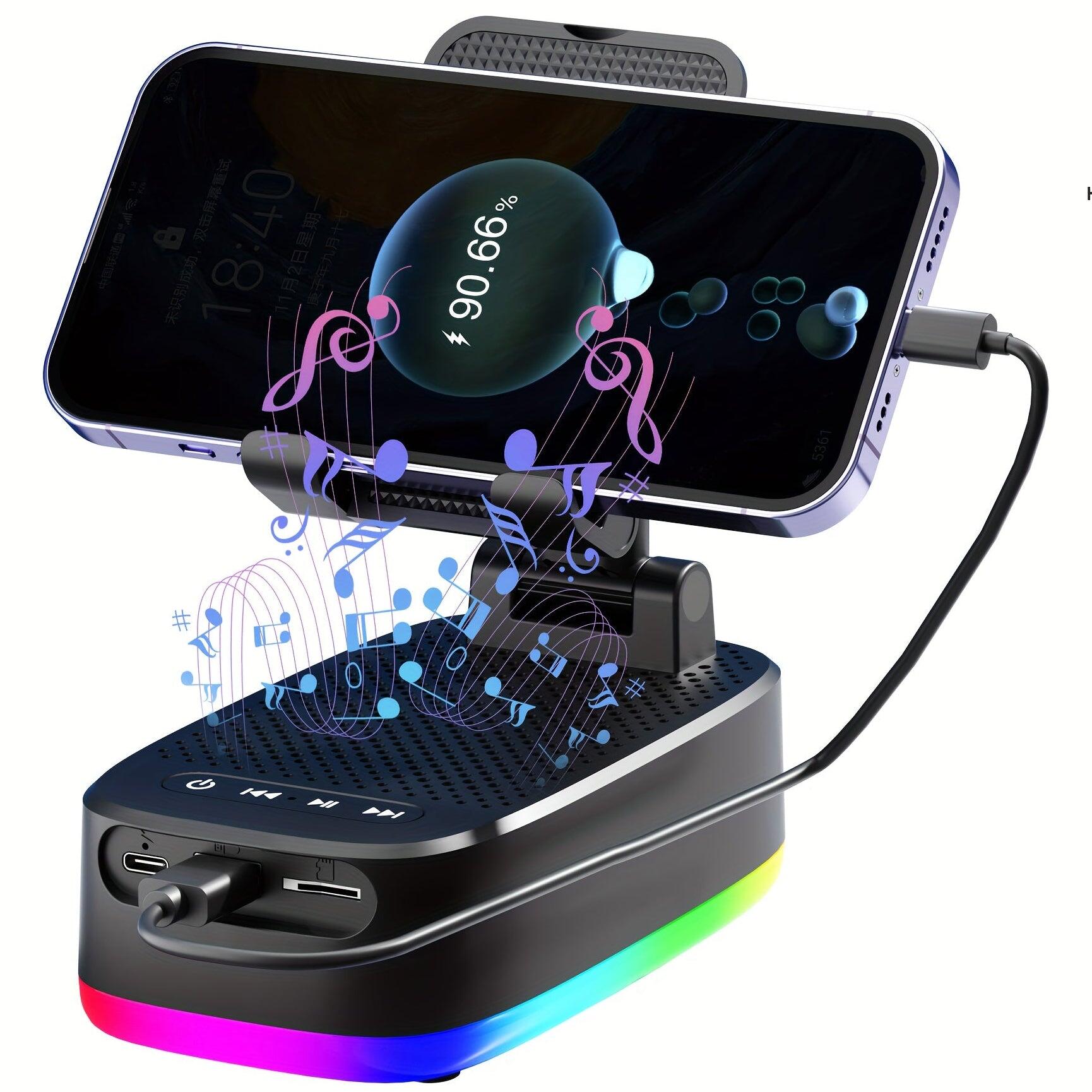 6W Wireless Bluetooth Speaker with Phone Holder