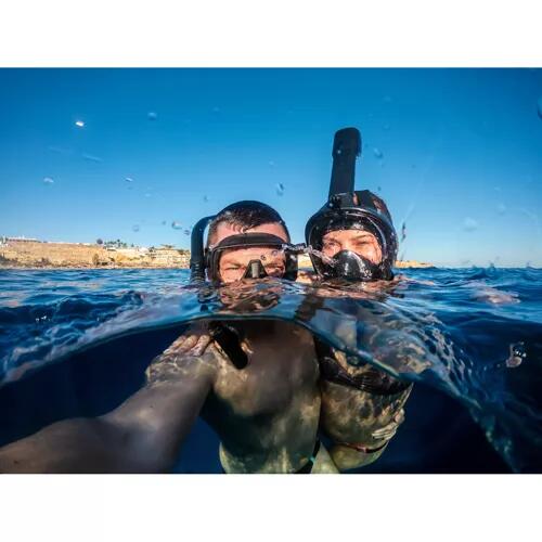 Mască de scufundare pentru snorkeling pe față L/XL