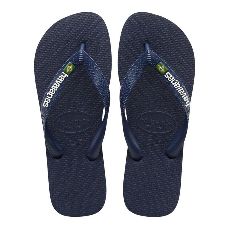 Flip-flops Havaianas Model Brasil Logo Culoare Albastru