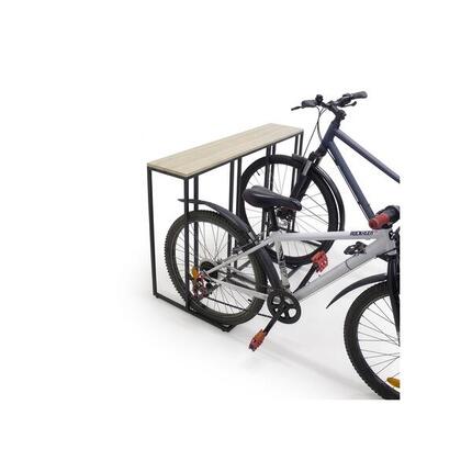Porte-vélos Koro en métal noir 116,5 x 50 x 77,5 cm