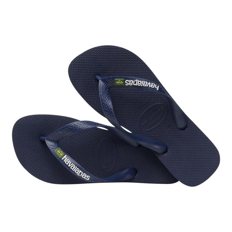 Flip-flops Havaianas Model Brasil Logo Culoare Albastru