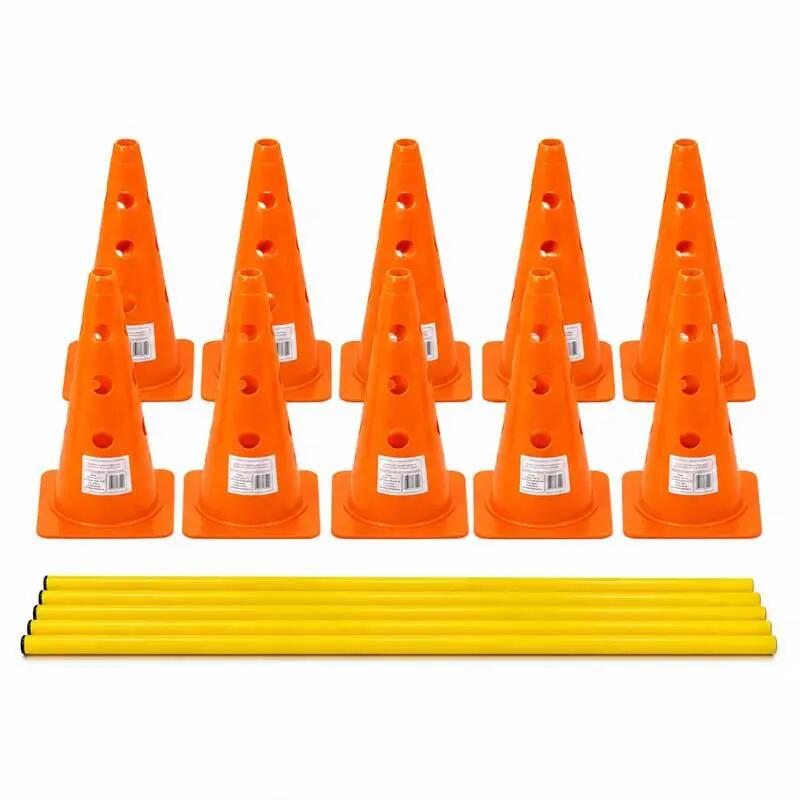Set agilitate Master Sport – 5 gardulețe reglabile+scăriță 6m+markere 50 buc 2/13