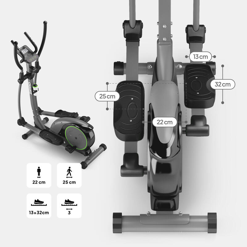 Bicicleta eliptică magnetica Zipro Hulk volantă 8 kg fitness cardio