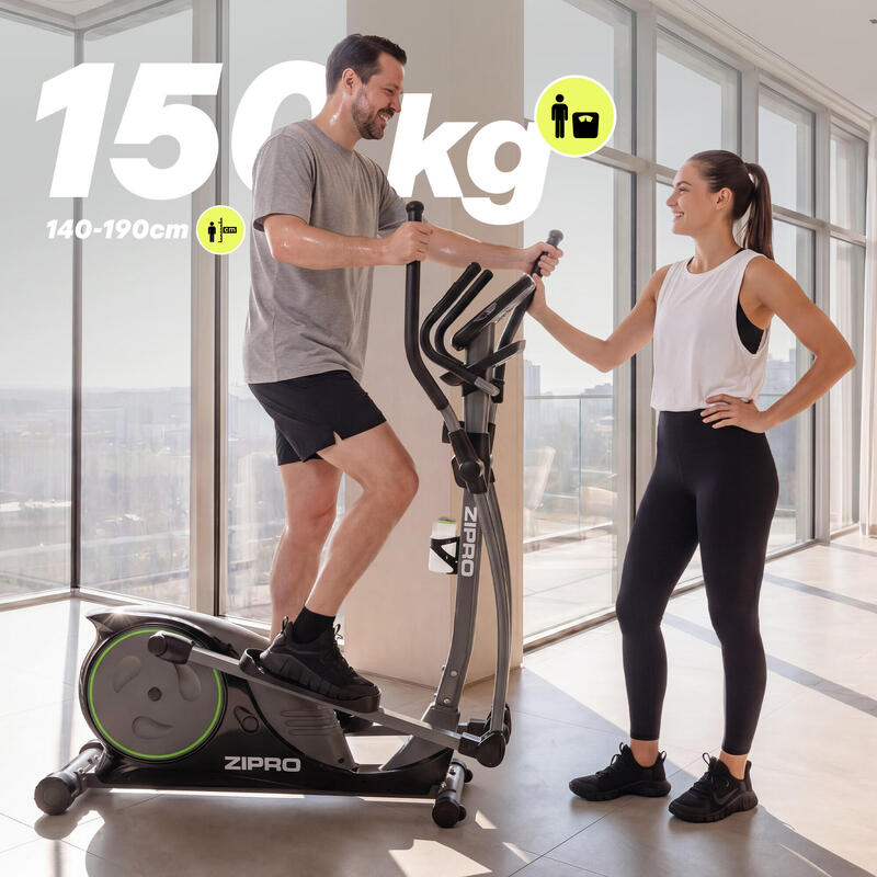 Bicicleta eliptică magnetica Zipro Hulk volantă 8 kg fitness cardio