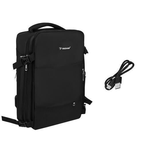 Zaino da 20 litri nero con scomparto per laptop 8/9