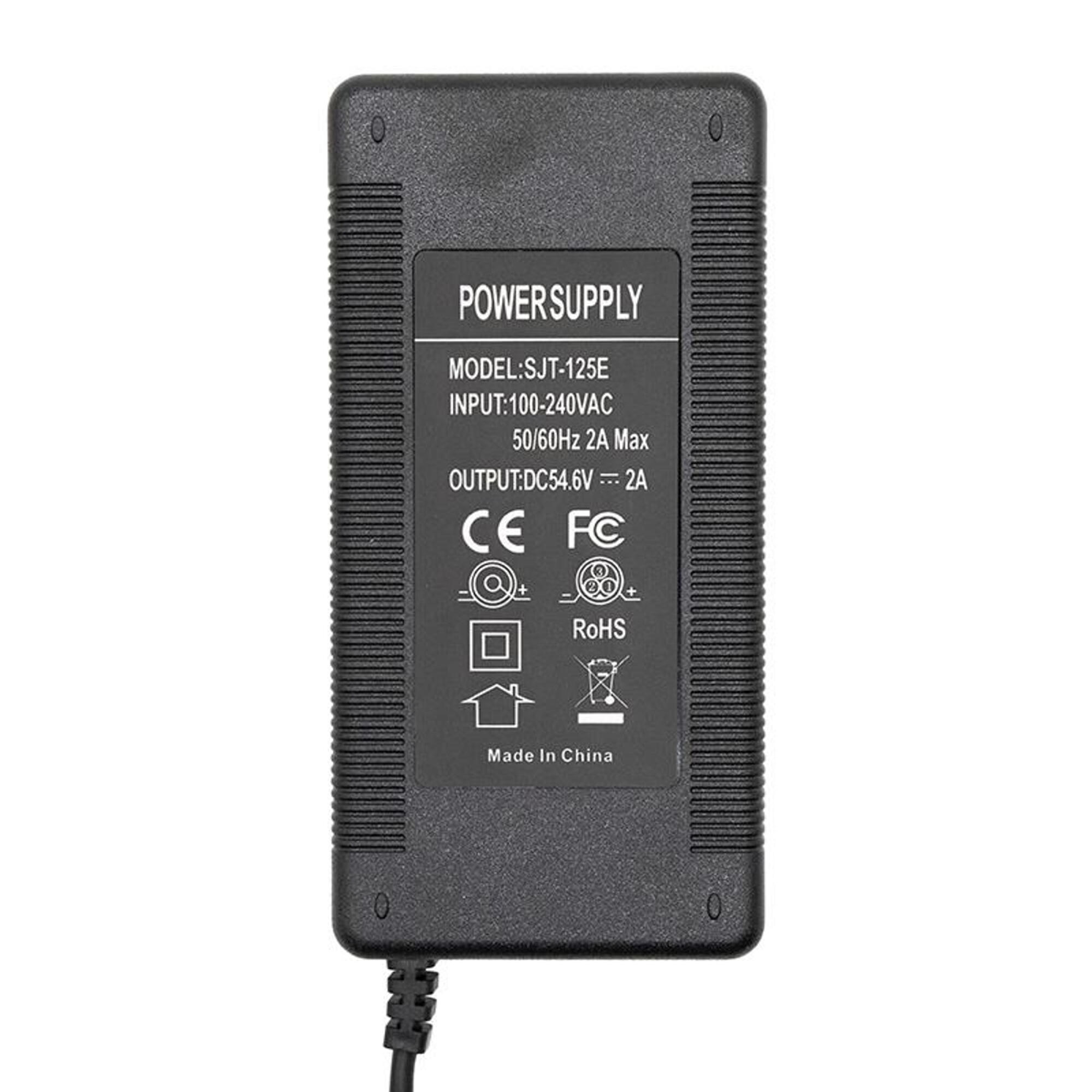Cargador 48v (salida 54,6v) 2A conector Julet 3105 2/3