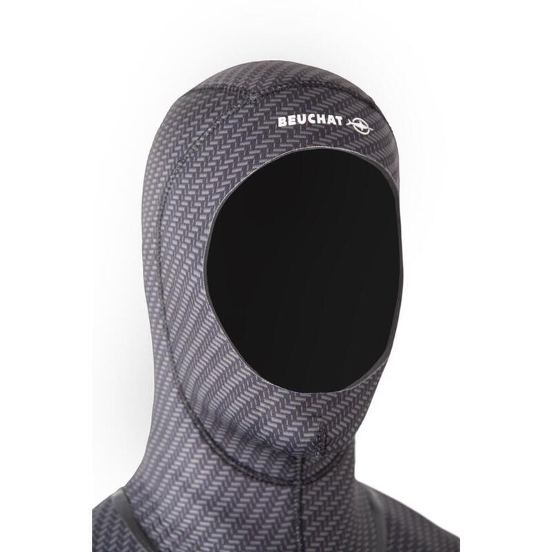 Costum de scufundare Beuchat 8mm neopren eco cu fermoar frontal negru-gri