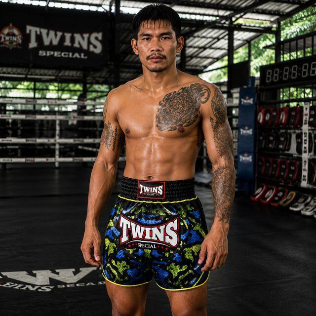 Muay Thai short volwassenen TTBL Atlas (Zwart) 4/4