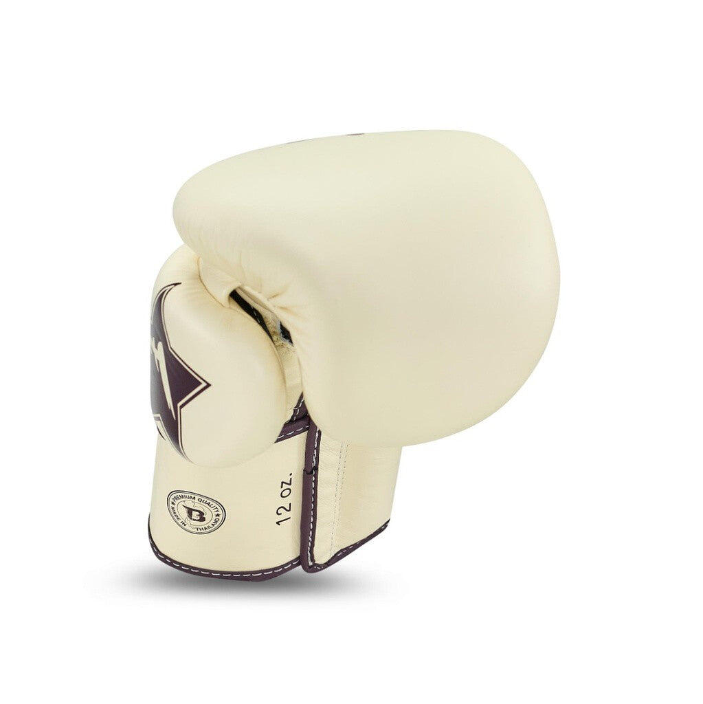 (Kick)bokshandschoenen volwassenen FXB BG V2 Creme 4/6