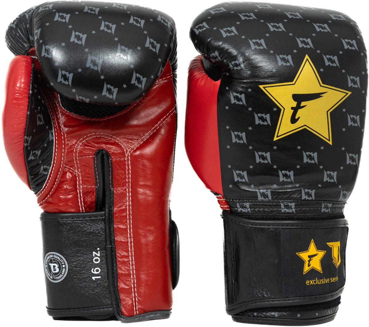 (Kick)bokshandschoenen volwassenen FXB BG Star Black/Wine Red 4/7