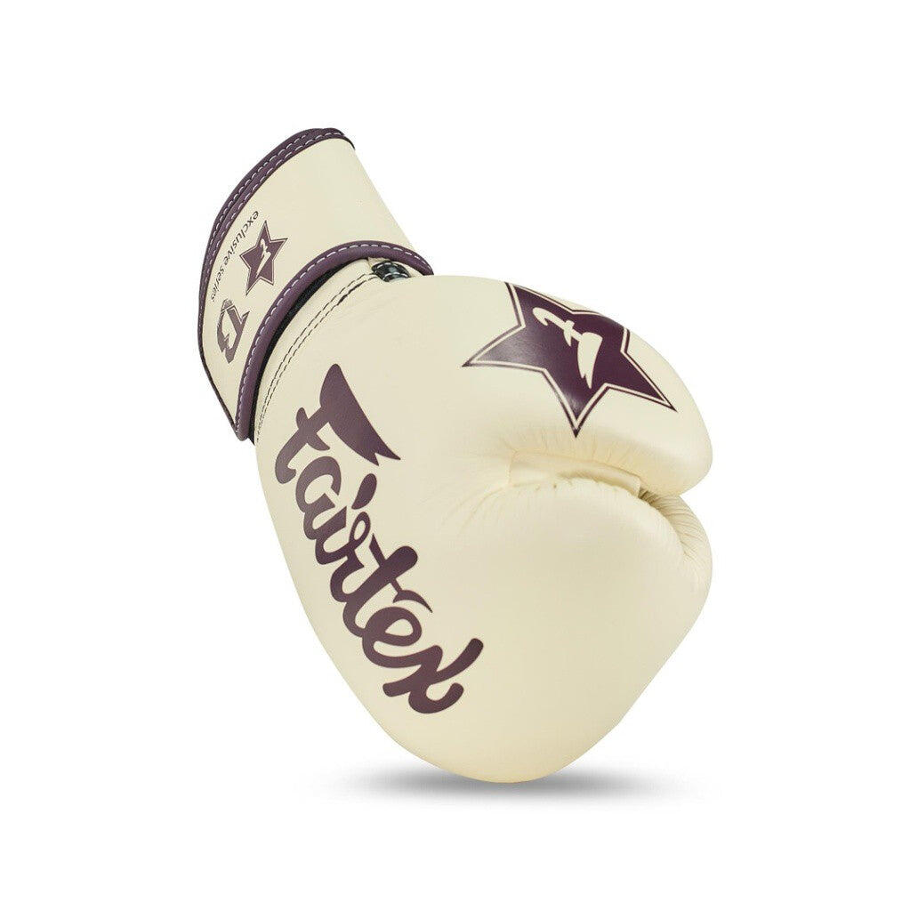 (Kick)bokshandschoenen volwassenen FXB BG V2 Creme 3/6