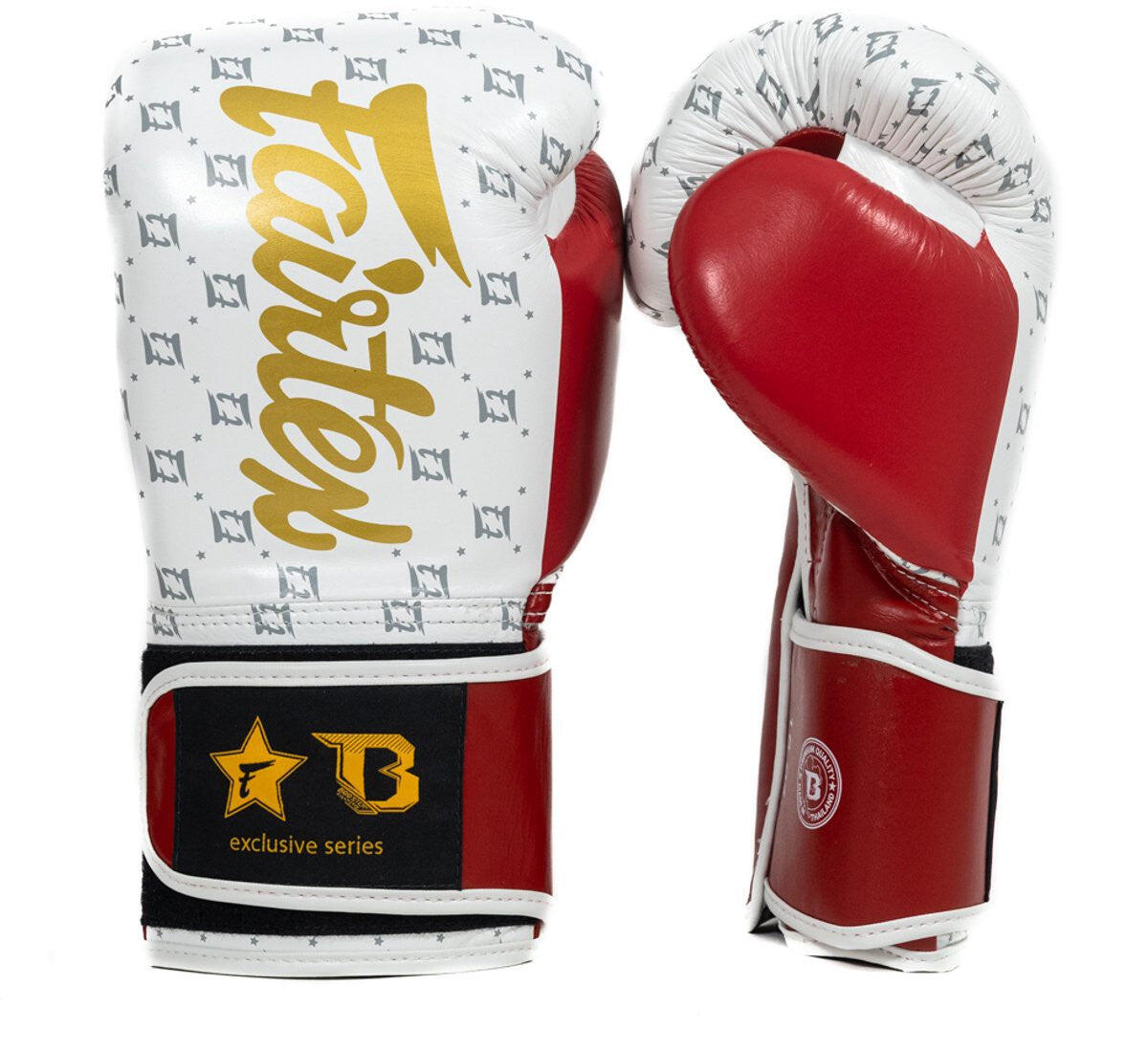 (Kick)bokshandschoenen volwassenen FXB BG Star White/Wine Red 3/7