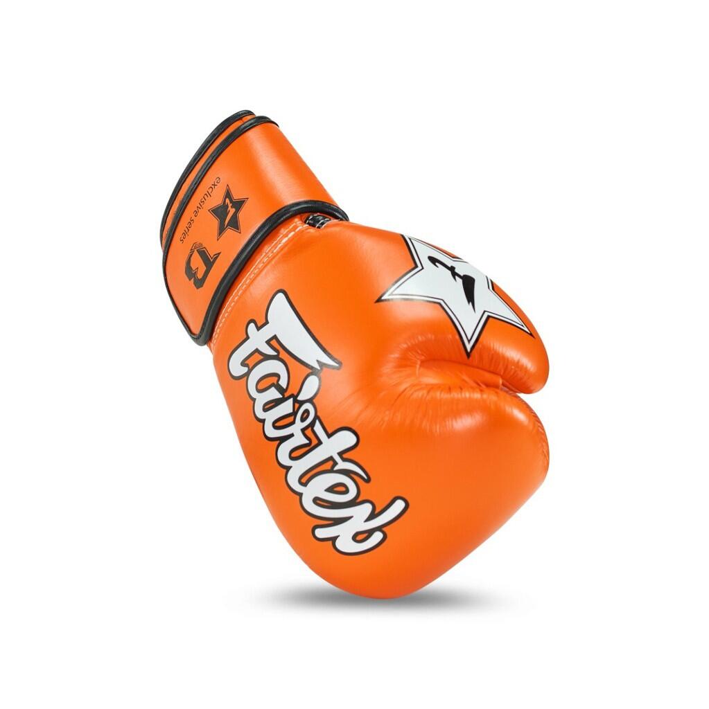 (Kick)bokshandschoenen volwassenen FXB BG V2 Orange 3/7