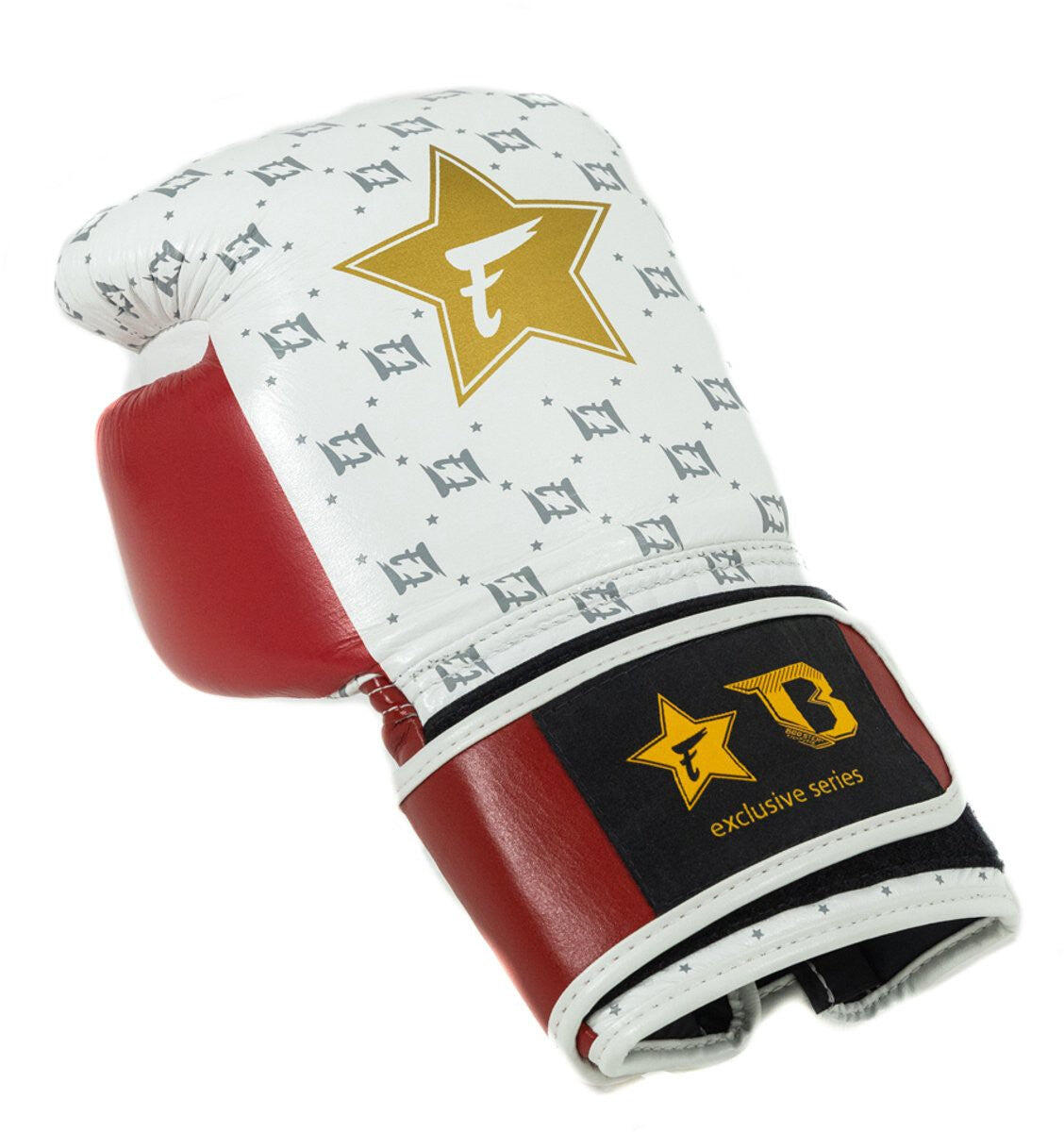 (Kick)bokshandschoenen volwassenen FXB BG Star White/Wine Red 2/7