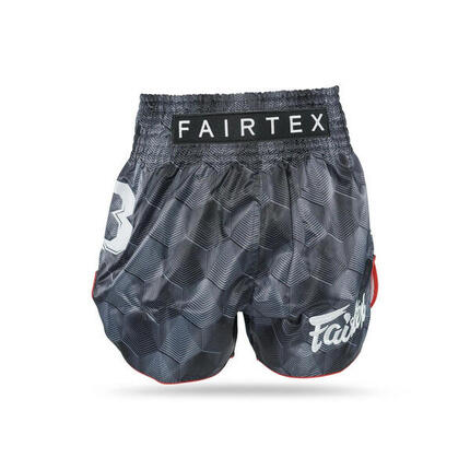 Muay Thai short volwassenen FXB TBT Racer (Wit / Groen)