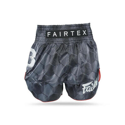 Muay thai short volwassenen fxb tbt stealth blue (blauw / grijs)