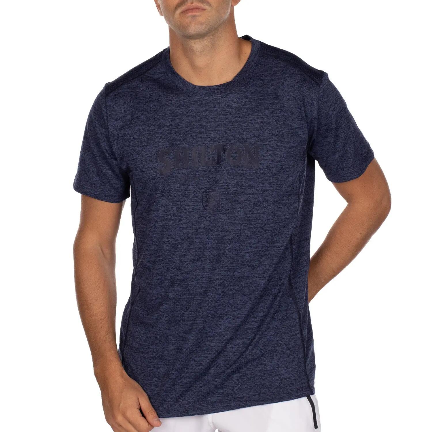 T-shirt de sport écusson XL / Blue 2/4