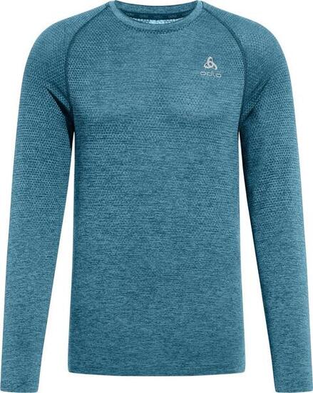 Langarm Trikot Odlo Essentials Seamless Blau