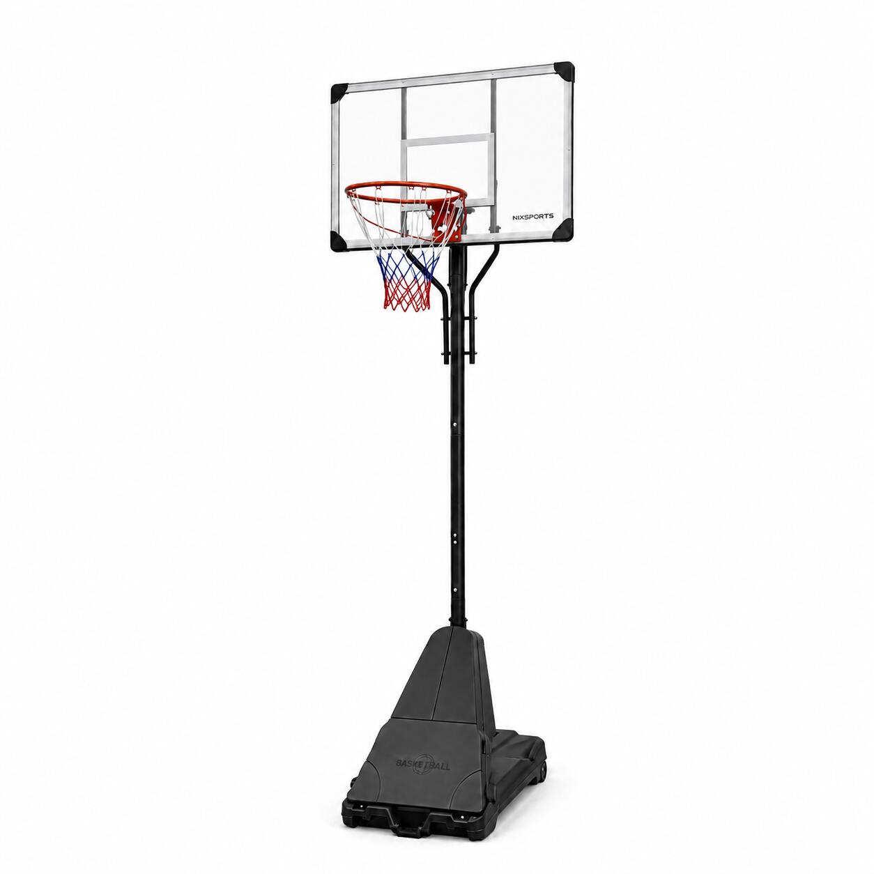 Canasta de Baloncesto Portátil con Altura Regulable 2,45-3,05 m 1/7