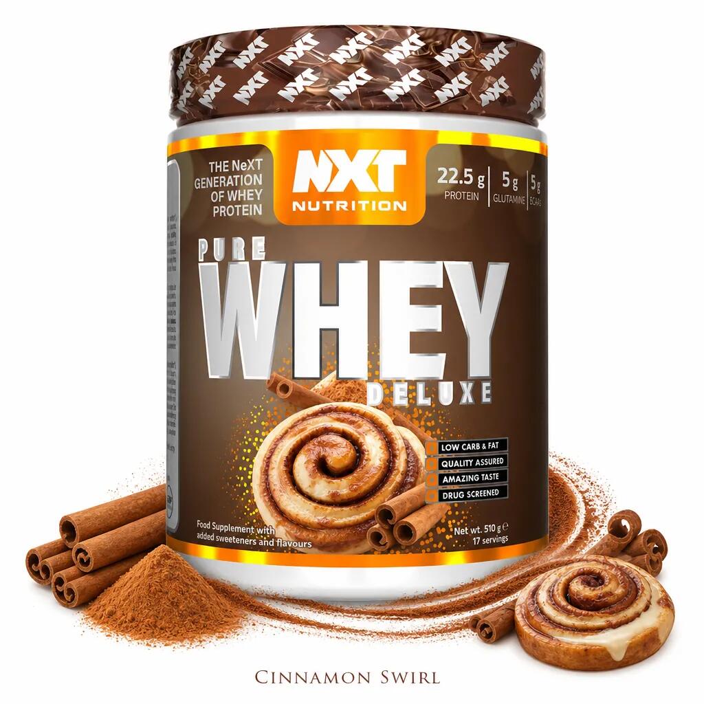 NXT Nutrition Pure Whey Deluxe 510g Cinnamon Swirl