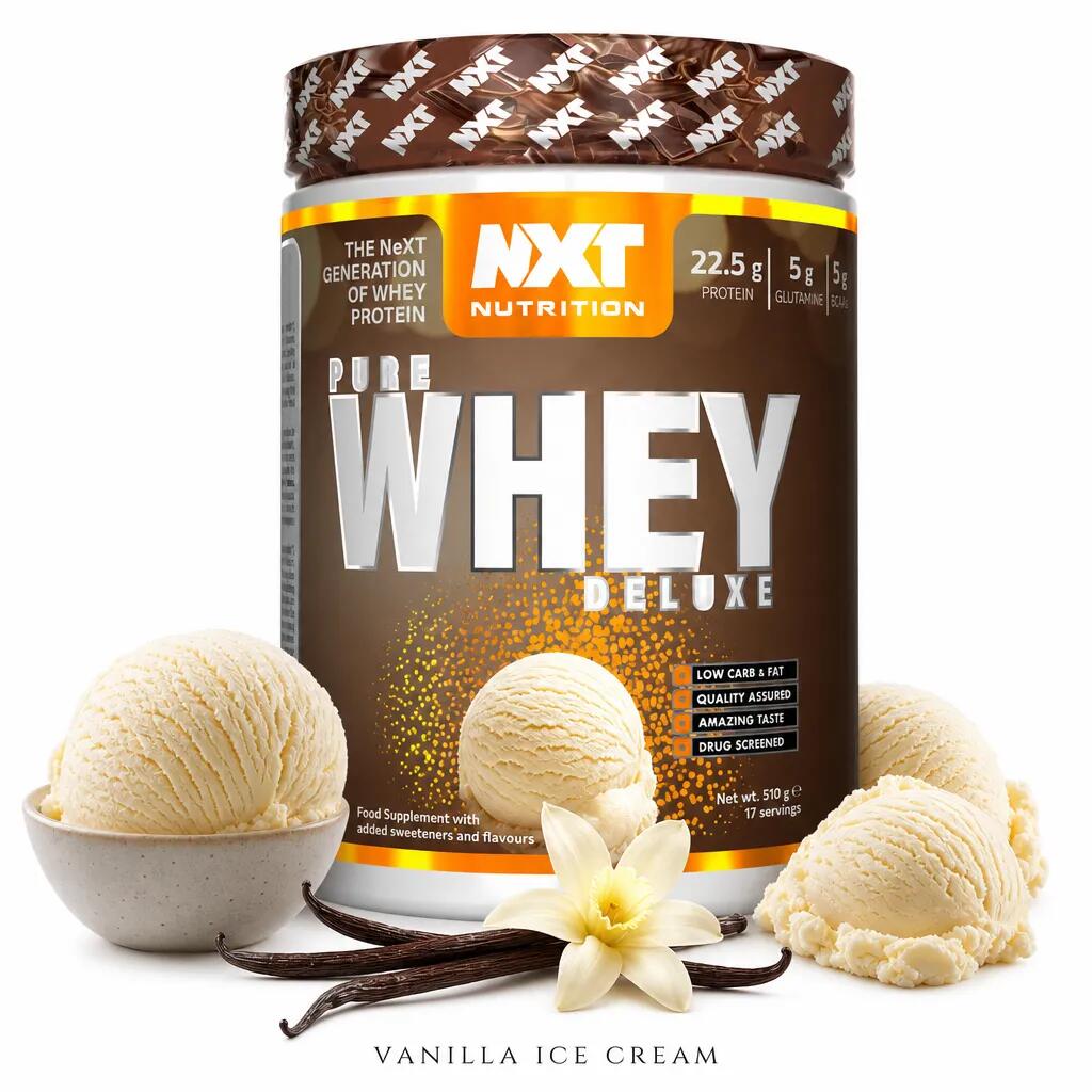 NXT Nutrition Pure Whey Deluxe 510g Vanilla Ice Cream
