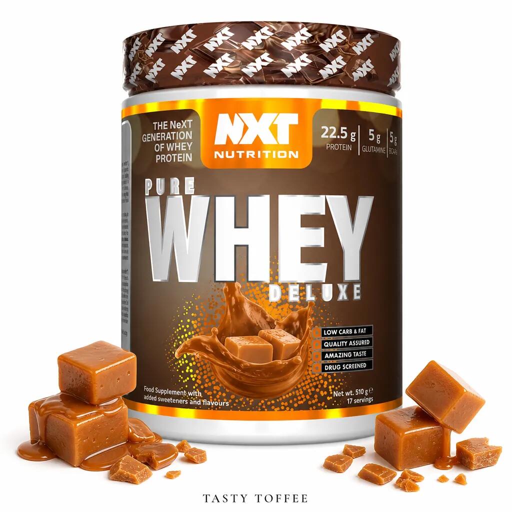 NXT Nutrition Pure Whey Deluxe 510g Tasty Toffee