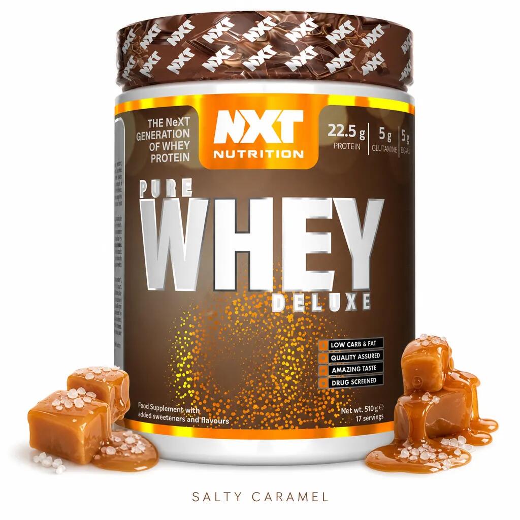 NXT Nutrition Pure Whey Deluxe 510g Salty Caramel