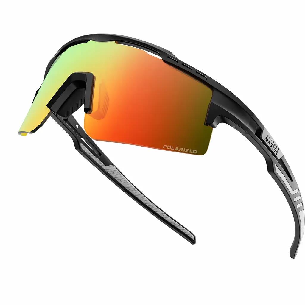 OutdoorMaster Hawk II Polarized Sports Sunglasses for Men Women, TAC 100% UV400