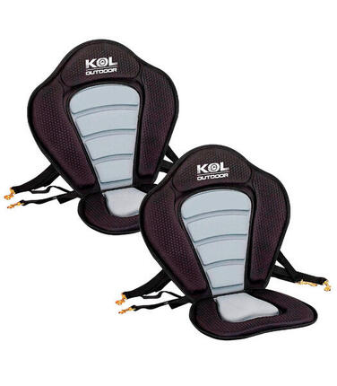 2er Set Kajaksitz Deluxe KOL Outdoor - Ergonomischer SUP Sitz mit Rückenlehne